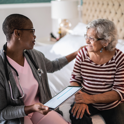 Provider with elderly patient